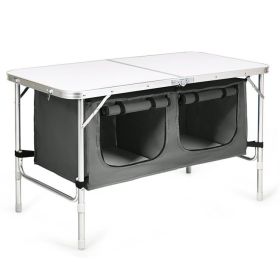 Height Adjustable Folding Camping  Table