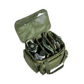 Tactical Gun Range Bag with Single Shoulder for 4 Pistols (Color: Green, Type: Storage Bag)